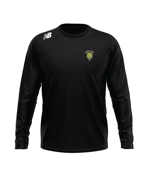 Durham County Rugby Mens Training Compression LS Top Black