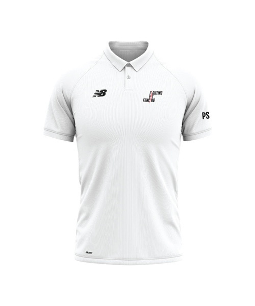 Fighting Fit Fencing Members Juniors Training Polo White