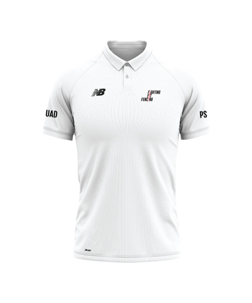 Fighting Fit Fencing Squad Juniors Training Polo White