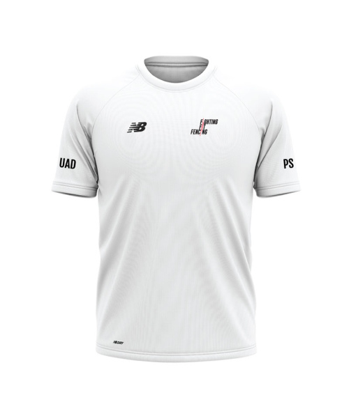 Fighting Fit Fencing Squad Mens Training Tech Tee White
