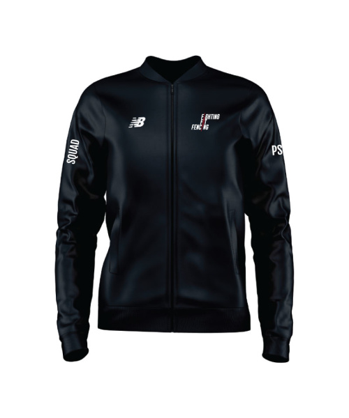 Fighting Fit Fencing Squad Womens Training Knitted Jacket Black