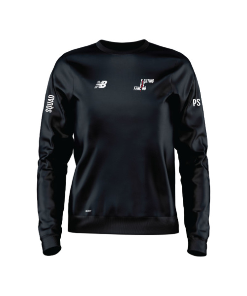 Fighting Fit Fencing Squad Womens Training Sweater Black