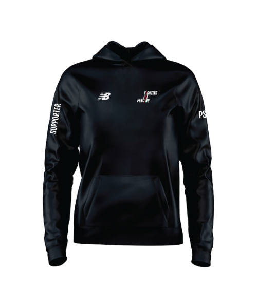 Fighting Fit Fencing Supporter Unisex Training Hoodie Black