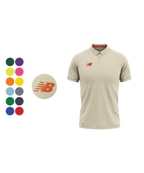 Customisable Teamwear Juniors SS Cricket Shirt Angora