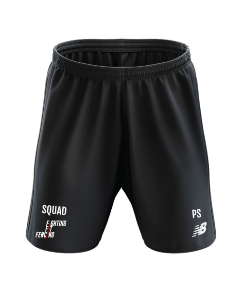 Fighting Fit Fencing Squad Mens Training Woven Short Black