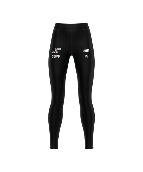 Fighting Fit Fencing Squad Womens Leggings Grey And Black
