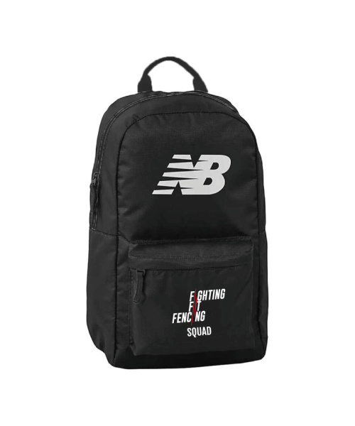 Fighting Fit Fencing Squad Team School Backpack Black