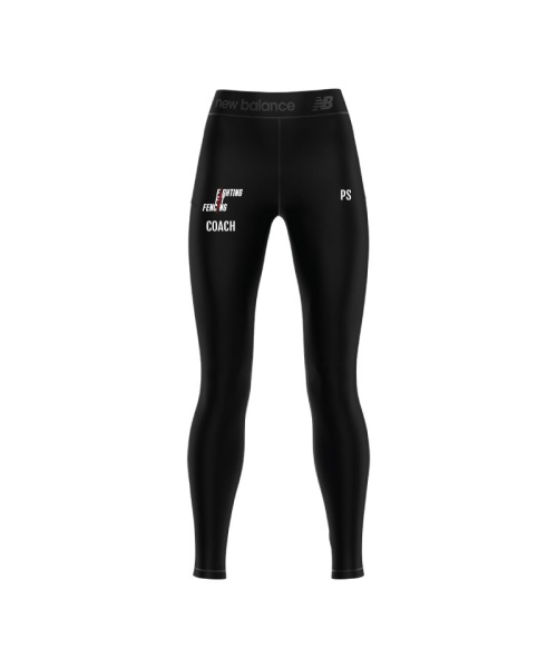 Fighting Fit Fencing Coach Mens Training Compression Leggings Black