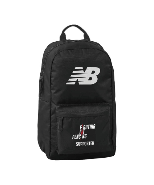 Fighting Fit Fencing Supporter Team School Backpack Black