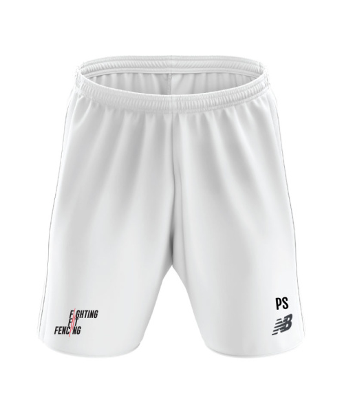 Fighting Fit Fencing Members Unisex Performance Short White