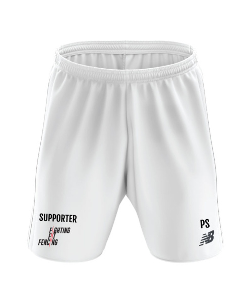 Fighting Fit Fencing Supporters Unisex Performance Short White
