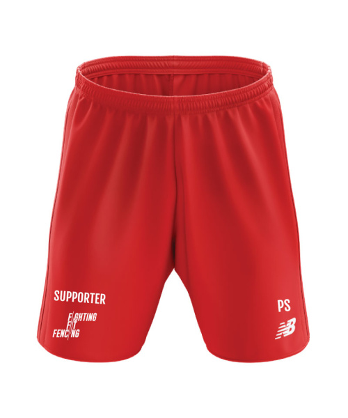 Fighting Fit Fencing Supporter Unisex Performance Short High Risk Red