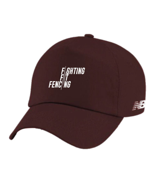 Fighting Fit Fencing Unisex Team Baseball Cap Maroon And White