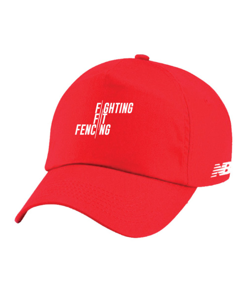Fighting Fit Fencing Unisex Team Baseball Cap Red And White