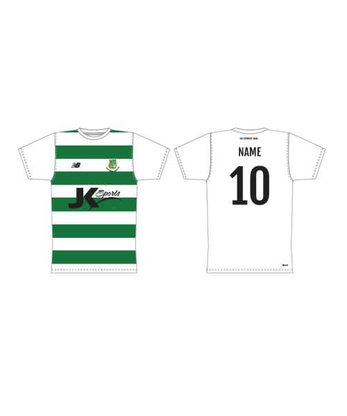 Listowel Celtic Mens Crew Neck Short Sleeve Football Jersey Green/White