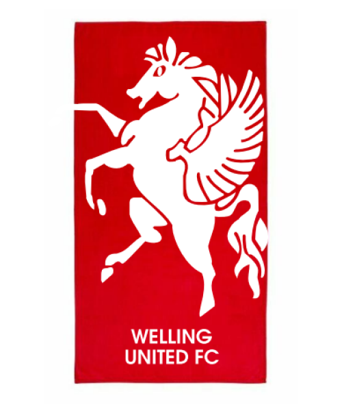Welling United V2 Horse Towel Red