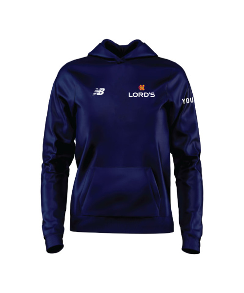 MCC Lords Youth Unisex Training Hoodie Navy