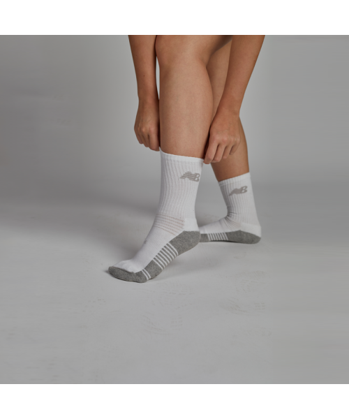 Teamwear Unisex Crew Socks White And Grey