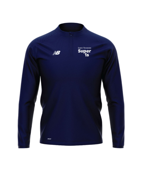 Lord's Taverners Super 1's Mens Training 1/4 Zip Midlayer Navy