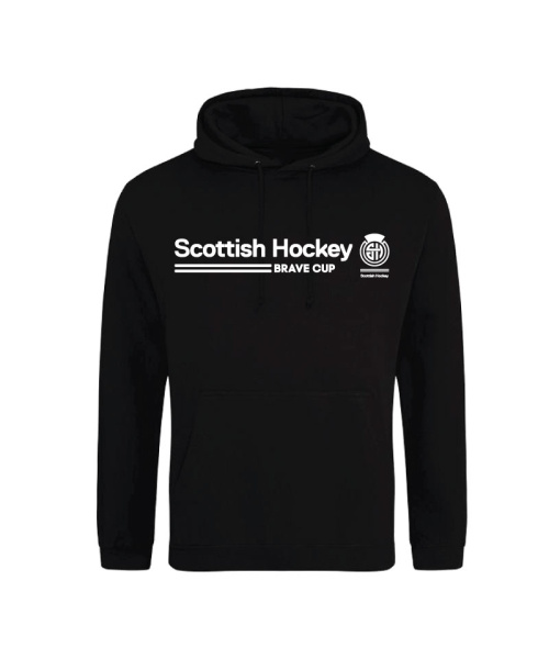 Scottish Hockey Brave Junior Cup Hoodie V2 Black