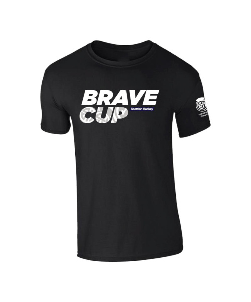 Scottish Hockey Brave Junior Cup Tee V2 Black