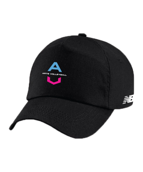 University of the Arts Volleyball Unisex Team Baseball Cap Black And White