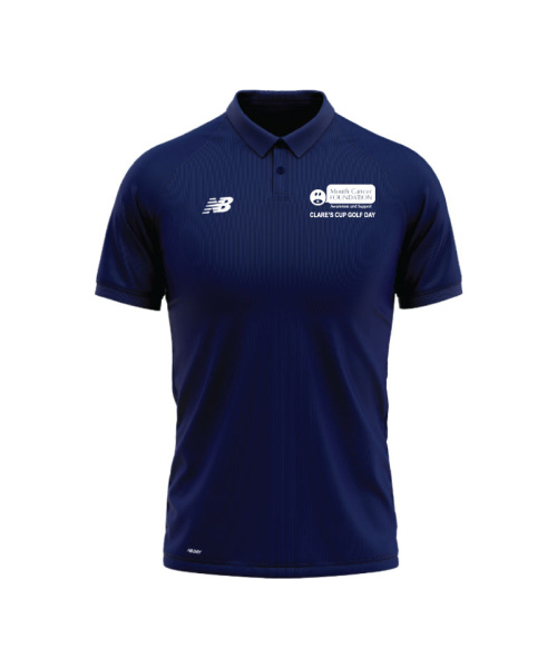 Mouth Cancer Foundation Mens Training Polo Navy