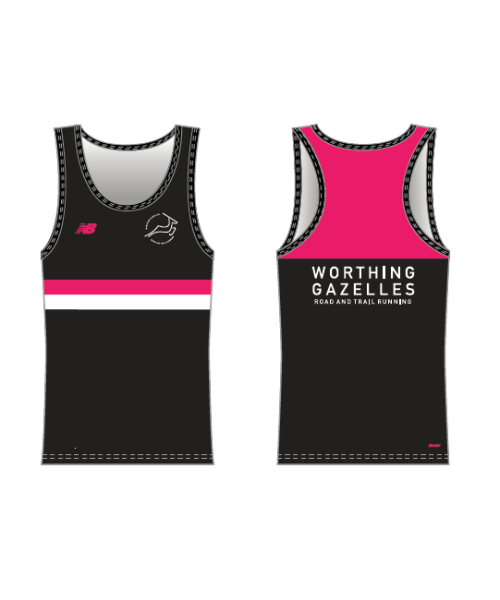 Worthing Gazelles Womens Shimmel Black/Pink/White