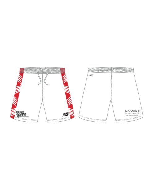 Kings College London Basketball Youths Basketball Short White / High Risk Red
