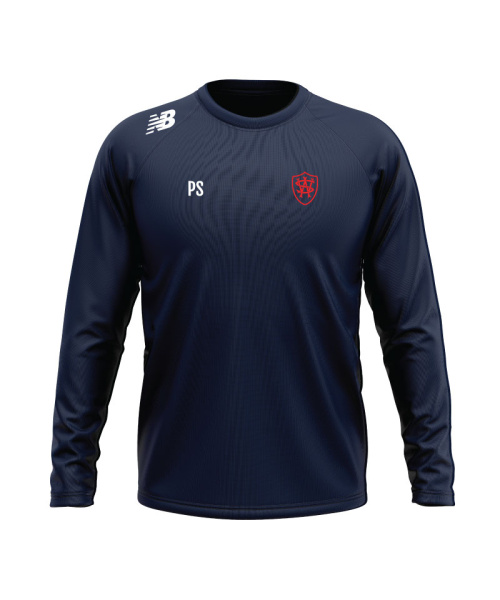 Wetherby Kensington Mens Training Compression LS Top Navy