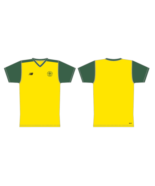 Park Road Academy Adults Football Shirt Yellow/Green